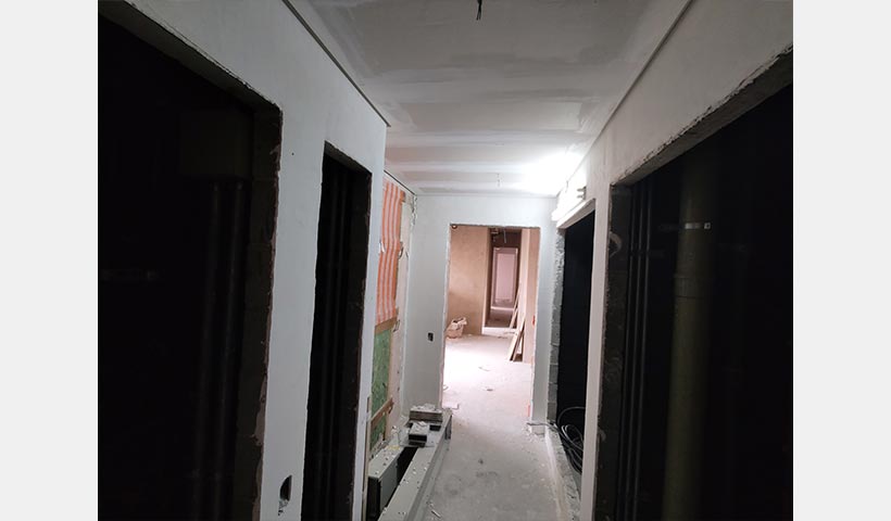 Forro do hall de serviço