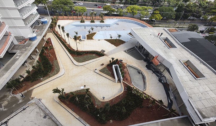 Vista da praça central