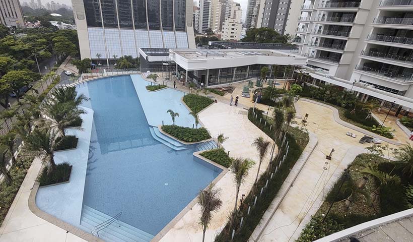 Vista da praça central